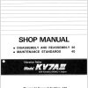 Kawasaki Vibration Roller KV7AIII Operation Maintenance Shop Parts Manuals EN JP 2