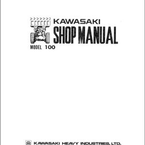 Kawasaki Wheel Loader 100 Shop Manual S1001 7