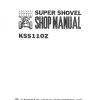 Kawasaki Wheel Loader 110Z Shop Parts Manuals 1