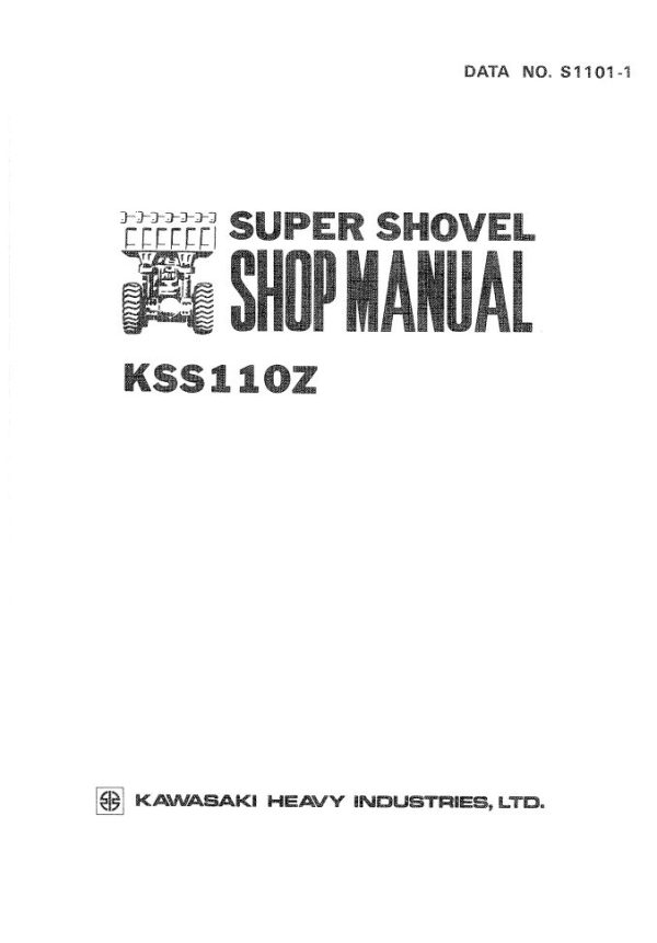 Kawasaki Wheel Loader 110Z Shop Parts Manuals 1