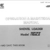 Kawasaki Wheel Loader 110ZII Operation Maintenance Shop Parts Manuals EN JP