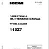 Kawasaki Wheel Loader 115Z7 115Z7B Operation Maintenance Shop Parts Manuals EN JP