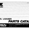 Kawasaki Wheel Loader 115ZIII Operation Maintenance Shop Parts Manuals EN JP 1