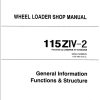 Kawasaki Wheel Loader 115ZIV 2 Operation Maintenance Shop Manuals 1