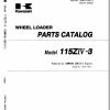 Kawasaki Wheel Loader 115ZIV 3 Operation Maintenance Shop Parts Manuals 1