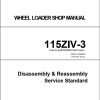 Kawasaki Wheel Loader 115ZIV 3 Operation Maintenance Shop Parts Manuals 2