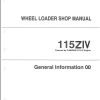 Kawasaki Wheel Loader 115ZIV Operation Maintenance Shop Parts Manuals EN JP 2