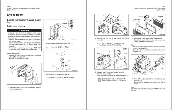 Kawasaki Wheel Loader 115ZV 2 Operation Maintenance Shop Parts Manuals EN JP 3