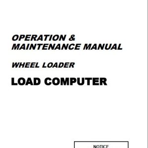Kawasaki Wheel Loader 115ZV Operation Maintenance Shop Parts Manuals EN JP