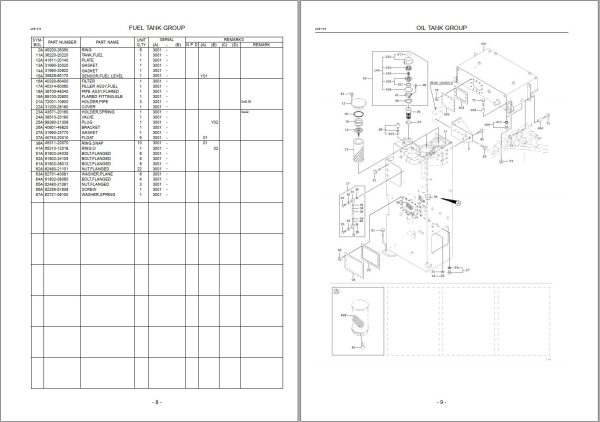 Kawasaki Wheel Loader 135DV Operation Maintenance Parts Manuals 2