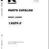 Kawasaki Wheel Loader 135ZV 2 Operation Maintenance Shop Parts Manuals 1