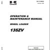 Kawasaki Wheel Loader 135ZV Operation Maintenance Shop Parts Manuals EN JP