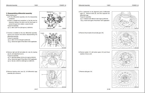 Kawasaki Wheel Loader 135ZV Operation Maintenance Shop Parts Manuals EN JP 3