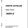 Kawasaki Wheel Loader 30ZV 2 Operation Maintenance Shop Parts Manuals EN JP 1