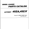 Kawasaki Wheel Loader 45ZA 45ZIII 45ZIV Parts Manual EN JP