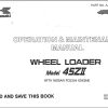 Kawasaki Wheel Loader 45ZII Operation Maintenance Parts Manuals EN JP