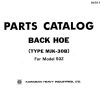 Kawasaki Wheel Loader 45ZII to 65Z Parts Manual EN JP