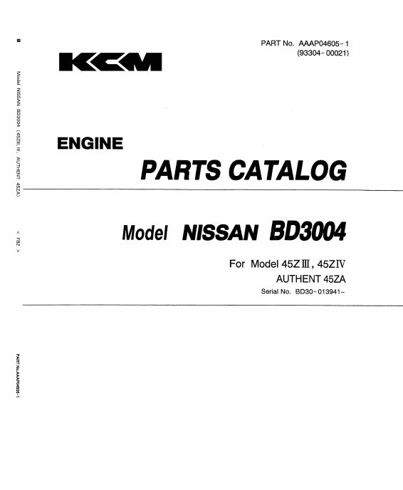 Kawasaki Wheel Loader 45ZIII 45ZIV 45ZA Parts Manual EN JP 1