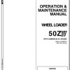 Kawasaki Wheel Loader 50ZIV Operation Maintenance Parts Manuals EN JP