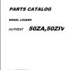Kawasaki Wheel Loader 50ZIV Operation Maintenance Parts Manuals EN JP 1