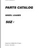 Kawasaki Wheel Loader 50ZV Operation Maintenance Shop Parts Manuals EN JP 1