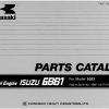 Kawasaki Wheel Loader 60ZII Parts Manual EN JP 1