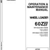 Kawasaki Wheel Loader 60ZIV Operation Maintenance Shop Parts Manuals EN JP