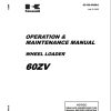 Kawasaki Wheel Loader 60ZV Operation Maintenance Shop Parts Manuals EN JP