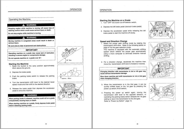 Kawasaki Wheel Loader 65DA Operation Maintenance Manual 93107 00170 1