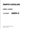 Kawasaki Wheel Loader 65DV 2 Parts Manual EN JP