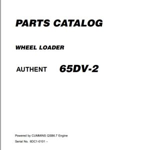 Kawasaki Wheel Loader 65DV 2 Parts Manual EN JP