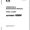 Kawasaki Wheel Loader 65DV Operation Maintenance Manual 93107 00670