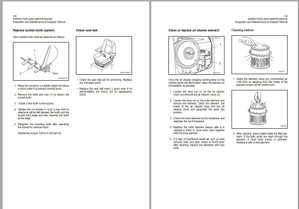 Kawasaki Wheel Loader 65DV Operation Maintenance Manual 93107 00670 1