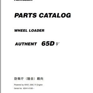 Kawasaki Wheel Loader 65DV Parts Manual 93307 00281 EN JP