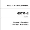 Kawasaki Wheel Loader 65TM 2 Operation Maintenance Shop Parts Manuals EN JP 2