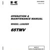 Kawasaki Wheel Loader 65TMV Operation Maintenance Shop Parts Manuals EN JP