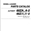 Kawasaki Wheel Loader 65ZA Shop Parts Manuals EN JP 1