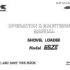 Kawasaki Wheel Loader 65ZII Operation Maintenance Shop Parts Manuals EN JP