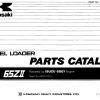Kawasaki Wheel Loader 65ZII Operation Maintenance Shop Parts Manuals EN JP 1