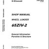 Kawasaki Wheel Loader 65ZIV 2 Operation Maintenance Shop Parts Manuals EN JP 2