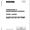 Kawasaki Wheel Loader 67TM7 67TM7B Operation Maintenance Shop Parts Manuals EN JP