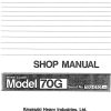 Kawasaki Wheel Loader 70 70D Operation Maintenance Shop Parts Manuals EN JP 2