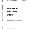 Kawasaki Wheel Loader 70Z6 Operation Maintenance Shop Parts Manuals EN JP 2