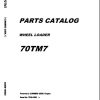 Kawasaki Wheel Loader 70Z7 70TM7 70Z7B Operation Maintenance Shop Parts Manuals EN JP 1