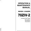 Kawasaki Wheel Loader 70ZIV 2 Operation Maintenance Shop Parts Manuals EN JP