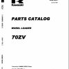 Kawasaki Wheel Loader 70ZV Operation Maintenance Shop Parts Manuals EN JP 1