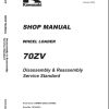 Kawasaki Wheel Loader 70ZV Operation Maintenance Shop Parts Manuals EN JP 2