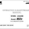 Kawasaki Wheel Loader 80ZIII Operation Maintenance Shop Parts Manuals EN JP