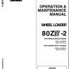 Kawasaki Wheel Loader 80ZIV 2 Operation Maintenance Shop Parts Manuals