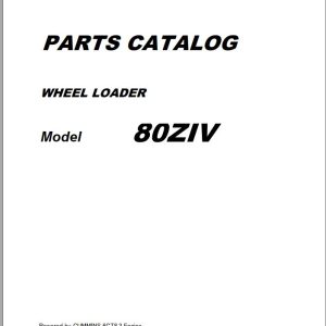 Kawasaki Wheel Loader 80ZIVC Parts Manual